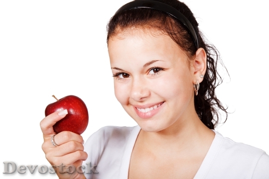 Devostock Apple Cute Diet Female