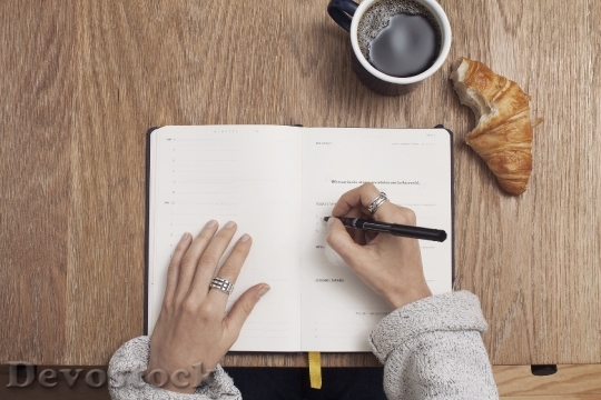 Devostock Coffee Write Table Notebook