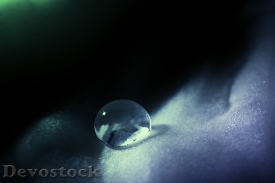 Devostock Drip Blue Water Drop