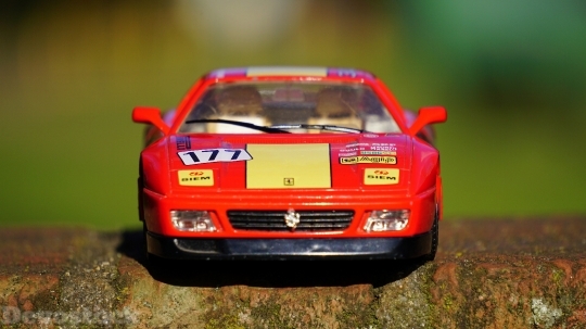 Devostock Red Miniature Sportscar 10285 4K