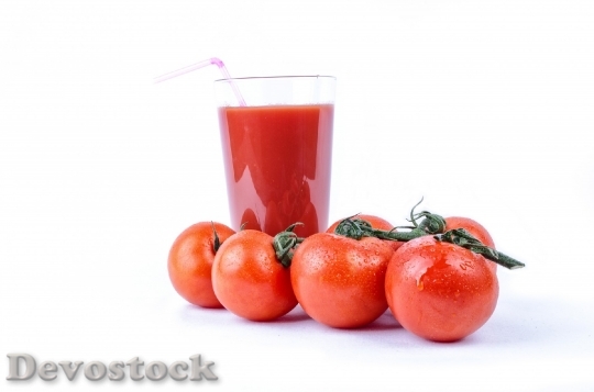 Devostock Tomato Isolated Vegetarian Meal 3