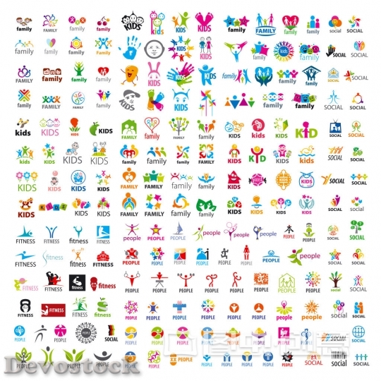 Devostock biggest collection of vector logos people