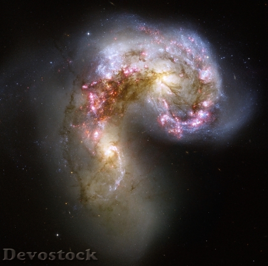 Devostock Antennae Galaxies Galaxy Space HD