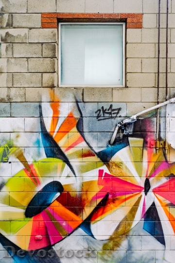 Devostock Art Graffiti Wall 43010 4K