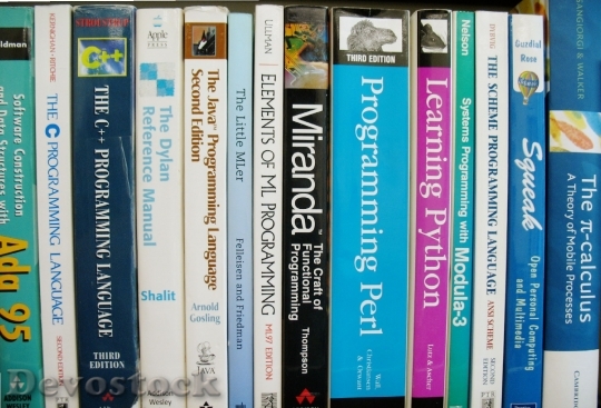 Devostock Books Bookshelf Computer Science HD