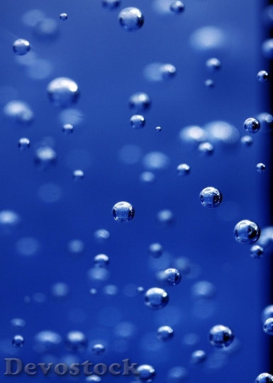 Devostock Bubbles Abstract Blue Science HD