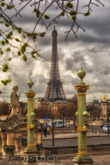Devostock City Art Eiffel Tower 34213 4K