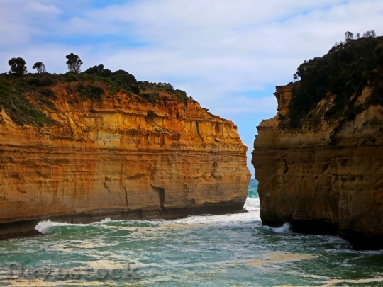 Devostock Cliffs By Ocean Inlet HD