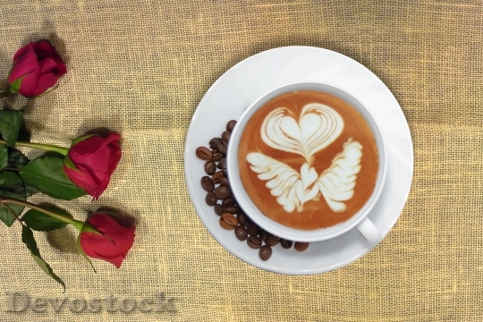 Devostock Coffee Cup And Saucer Black Coffee Tea Spoon 16012 4K.jpeg