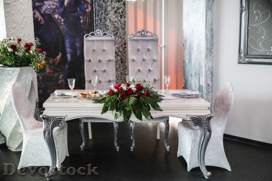 Devostock Flowers Table Chairs 26568 4K