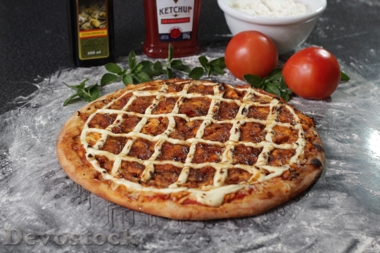 Devostock Food Italian Pizza 106950 4K