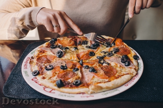 Devostock Food Italian Pizza 908 4K