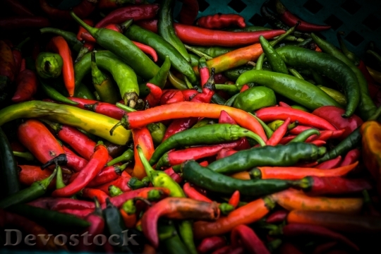 Devostock Food Peppers Chili Pepper 4840 4K