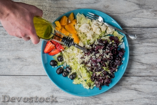 Devostock Food Plate Salad 99220 4K