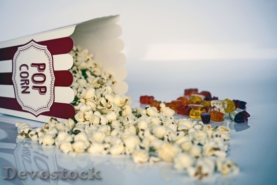Devostock Food Sweets Popcorn 12234 4K