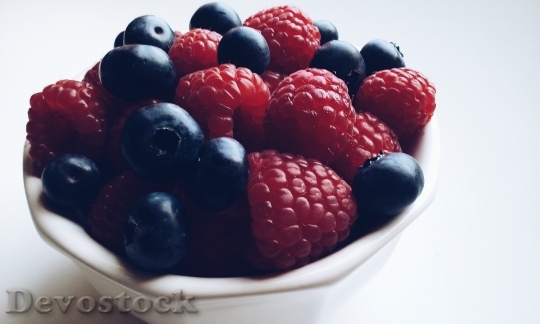 Devostock Fruits Blur Blueberries 4K
