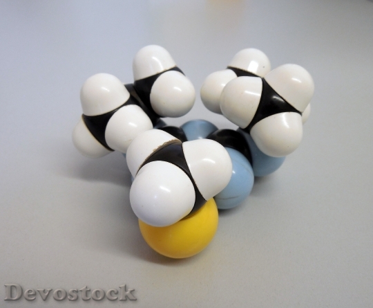Devostock Molecule Spherical Model Chemistry HD