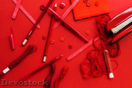 Devostock Red Industry Pencil 54496 4K