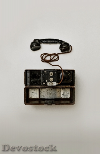 Devostock Vintage Technology Telephone 82155 4K