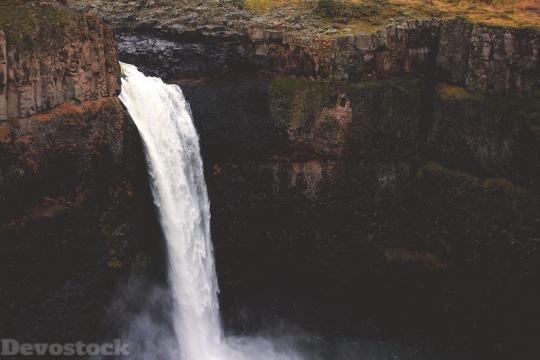 Devostock Waterfall Over Cliff HD