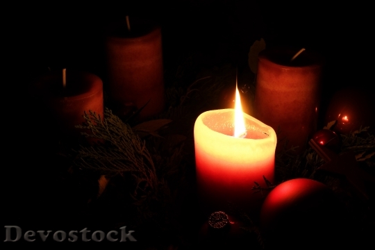 Devostock Advent Advent Wreath Christas 1 4K