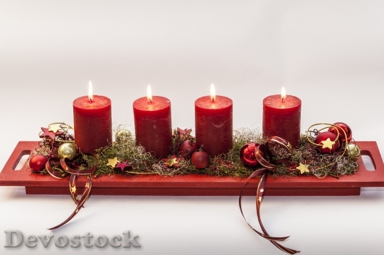Devostock Advent Fourth Candle 107181 4K
