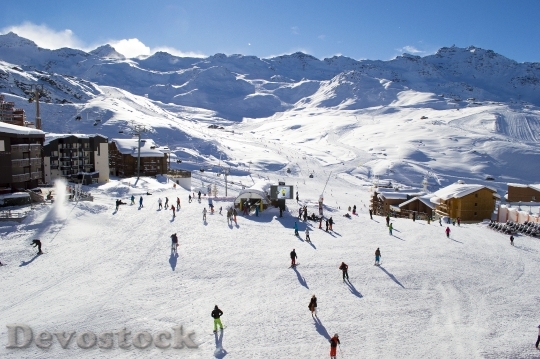 Devostock Alps Snow Ski hite 4K