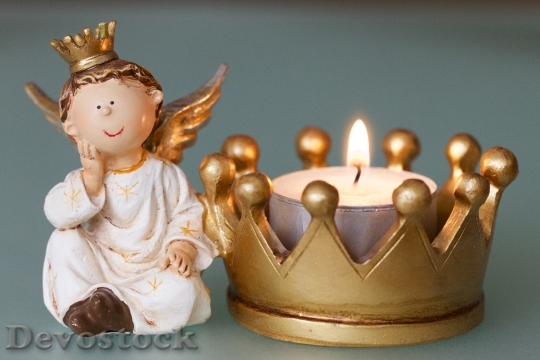 Devostock Angel Crown CandleClay 4K
