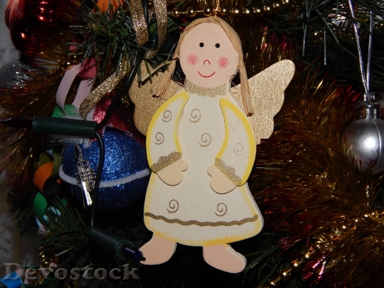 Devostock Angel Ornament Holidays Chritmas 4K