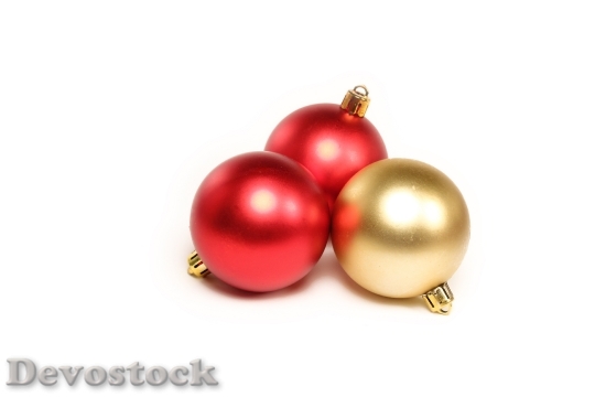 Devostock Baubles Christmas Ornaments Hoiday 4K
