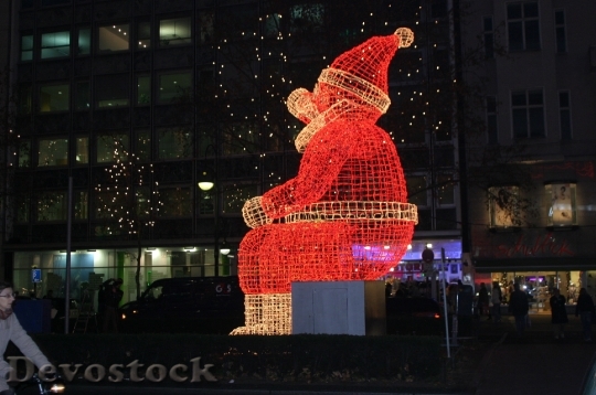 Devostock Berlin Christmas Santa laus 4K