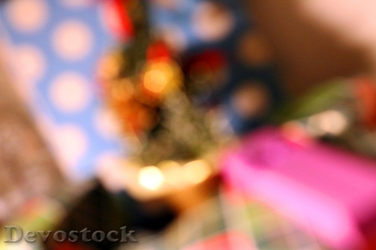 Devostock Blur Bokeh ChristmasXmas 4K