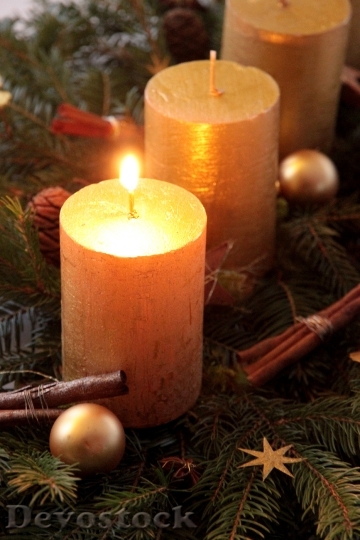 Devostock Candle Advent Wreath 104005 4K