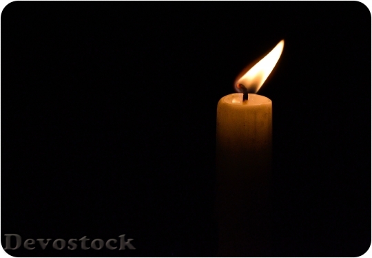 Devostock Candle Flame Candlelight Liht 0 4K