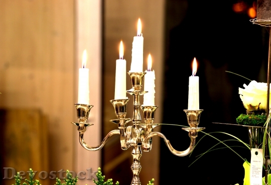 Devostock Candle Holders Candles ight 4K