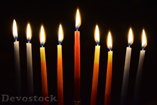Devostock Candlelight Candles Celebration 121563 4K