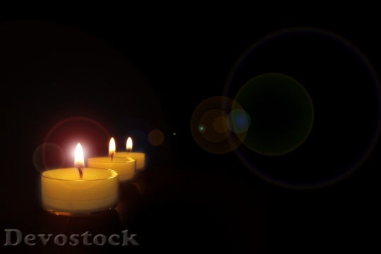 Devostock Candlelight Candles Romantic ight 4K