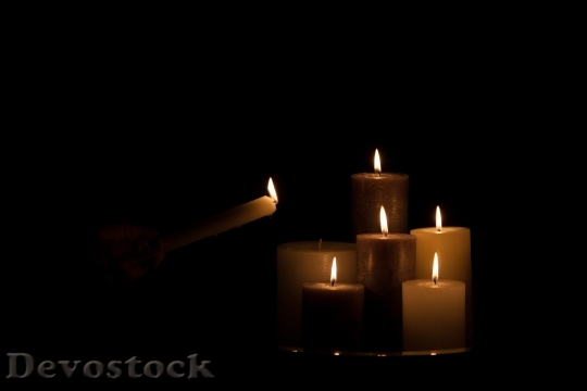 Devostock Candles Candle HotHeat 4K