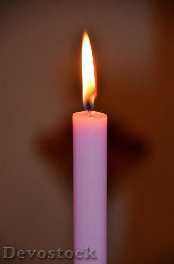 Devostock Candles Flame Christmas Arrangemnt 1 4K