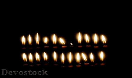 Devostock Candles Light Lights Evning 4K