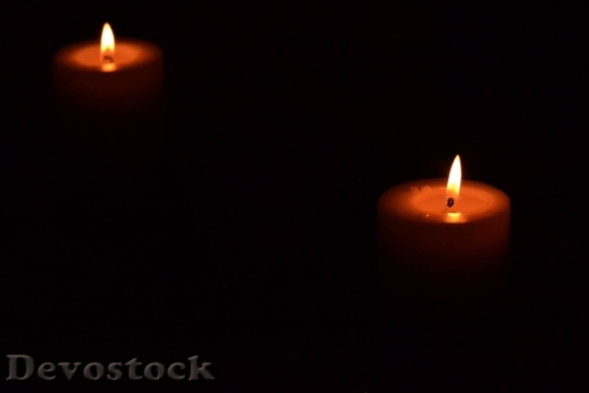 Devostock Candles Romantic Dark Celebrtion 4K