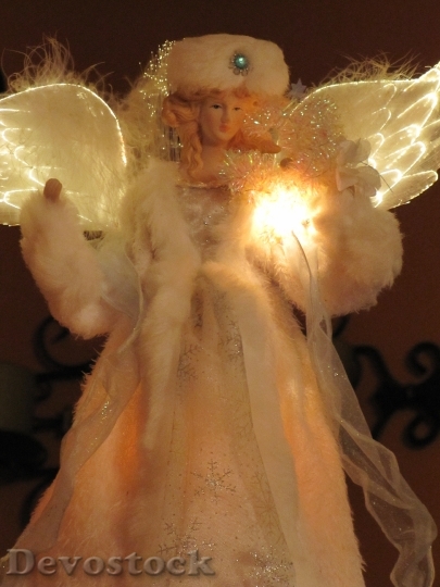Devostock Christmas Angel DecorationTree 4K
