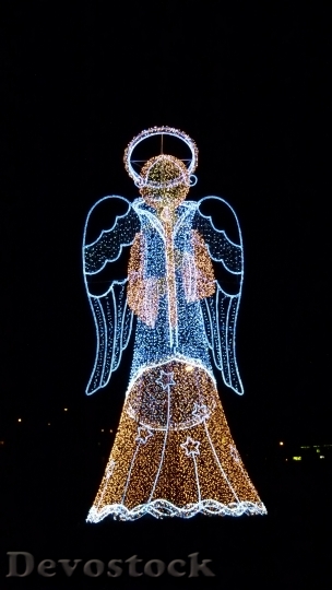 Devostock Christmas Angel DecorationXmas 4K