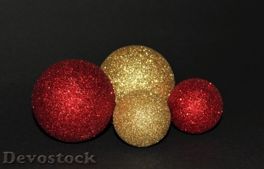 Devostock Christmas Balls Weihnachtsbaumschmuk 10 4K