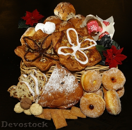 Devostock Christmas Cakes Mixed Dining 4K