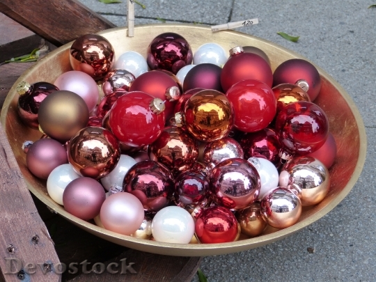 Devostock Christmas Christmas Balls Jewelery 4K