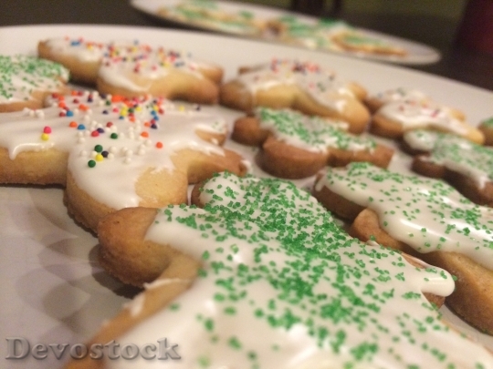 Devostock Christmas Cookies Cookies cing 4K