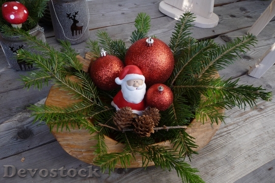 Devostock Christmas Decorate Santa laus 4K