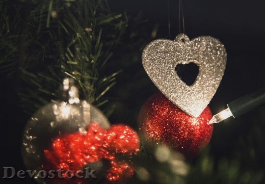Devostock Christmas Decorations Tree Haging 4K