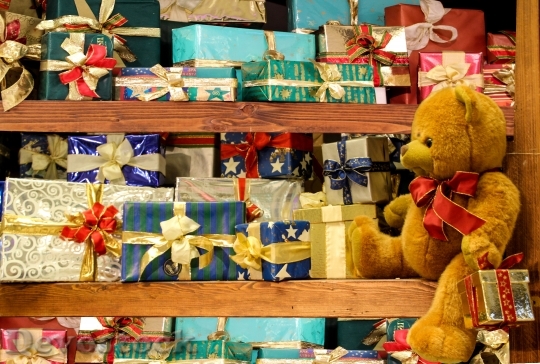 Devostock Christmas Gifts TeddyBear 4K